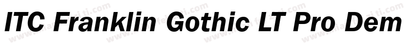 ITC Franklin Gothic LT Pro Demi字体转换
